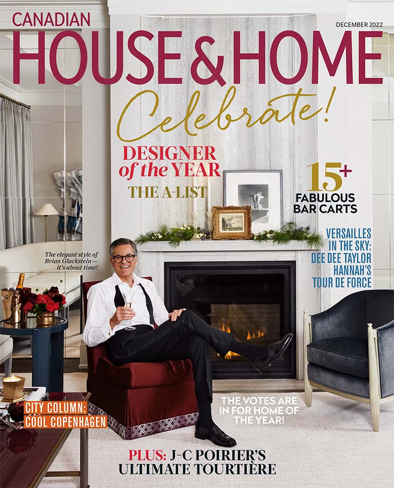 House & Home magazine names Brian Gluckstein their Designer of the Year for 2022